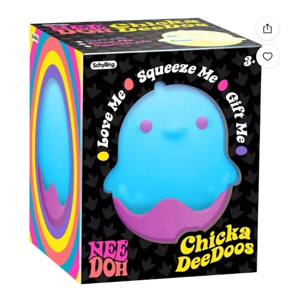 Needoh Chicka DeeDoos Squeeze Toys 2 New In Box Nee Doh - Picture 8 of 9